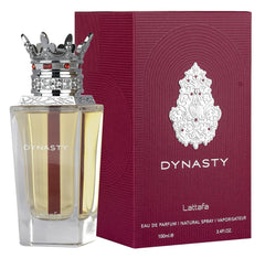 Lattafa Dynasty bergamot-ginger opening hints vibrant, daytime-friendly freshness.