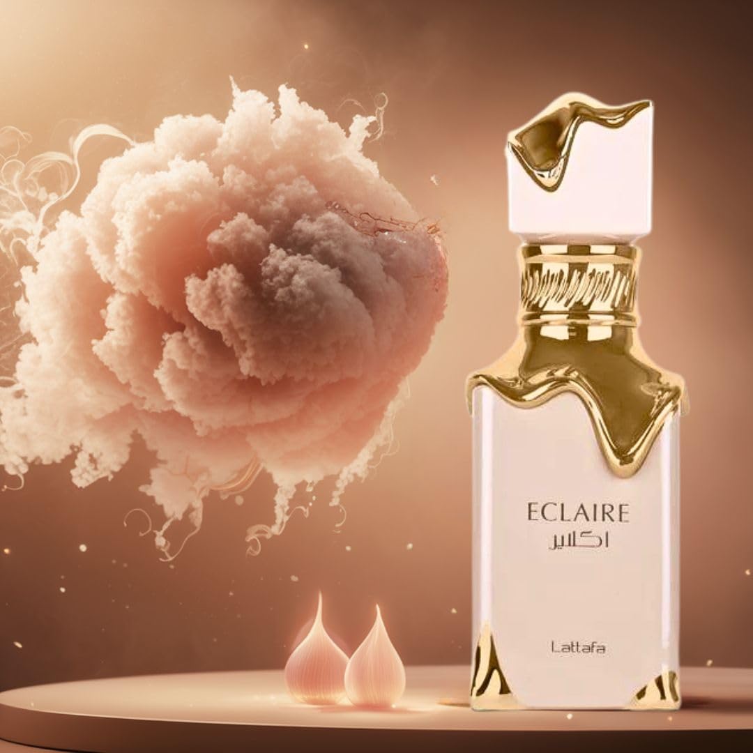 Lattafa Eclaire application on skin for subtle everyday elegance.