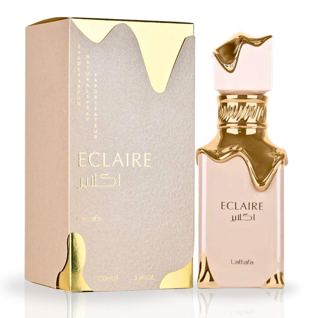 Lattafa Eclaire bottle front view for daily wear confidence and refined style.