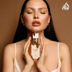 Lattafa Eclaire top-notes-caramel-milk-sugar highlight inviting sweetness