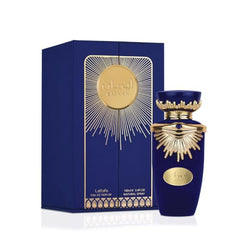 Lattafa Emaan cap closeup showcasing premium packaging and long-lasting scent