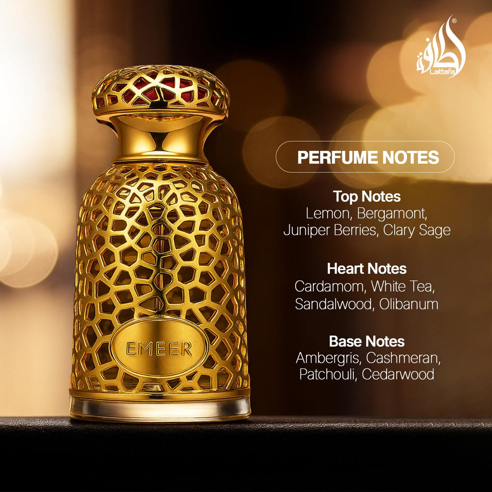 Lattafa Emeer unisex use, inclusive fragrance suitable for any gender.
