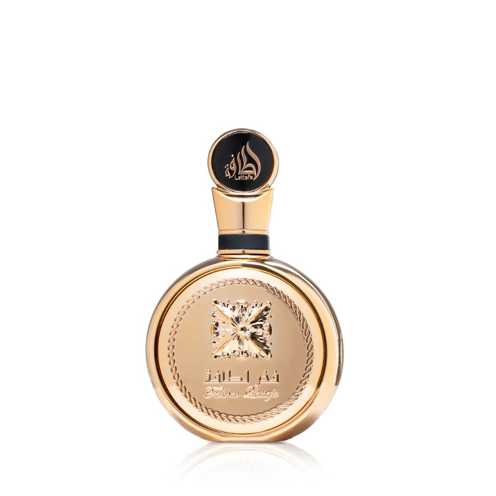Lattafa Fakhar Gold Extrait bottle with premium design and long-lasting allure