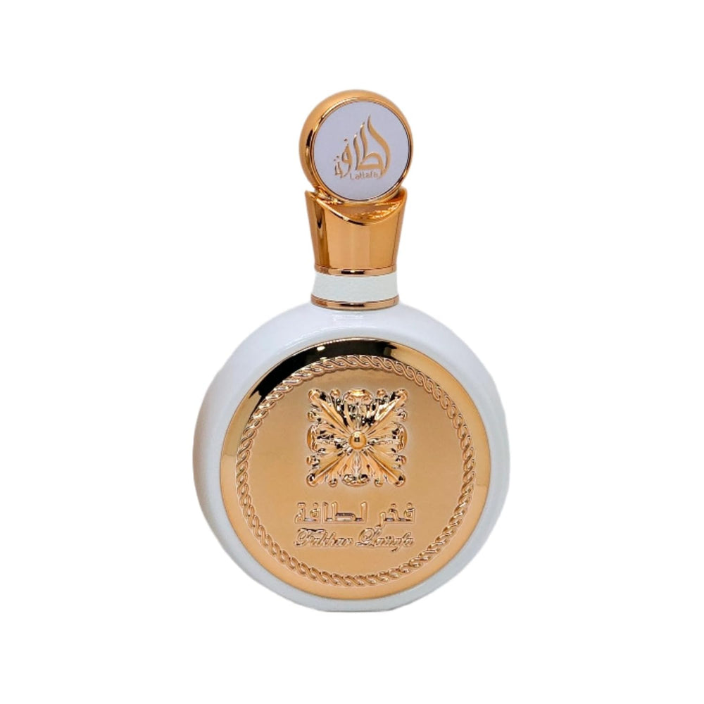 Lattafa Fakhar deodorant spray for long-lasting, light fragrance.