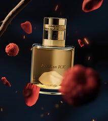 Lattafa Fire On Ice opening notes with raspberry cinnamon cognac vibrant opening
