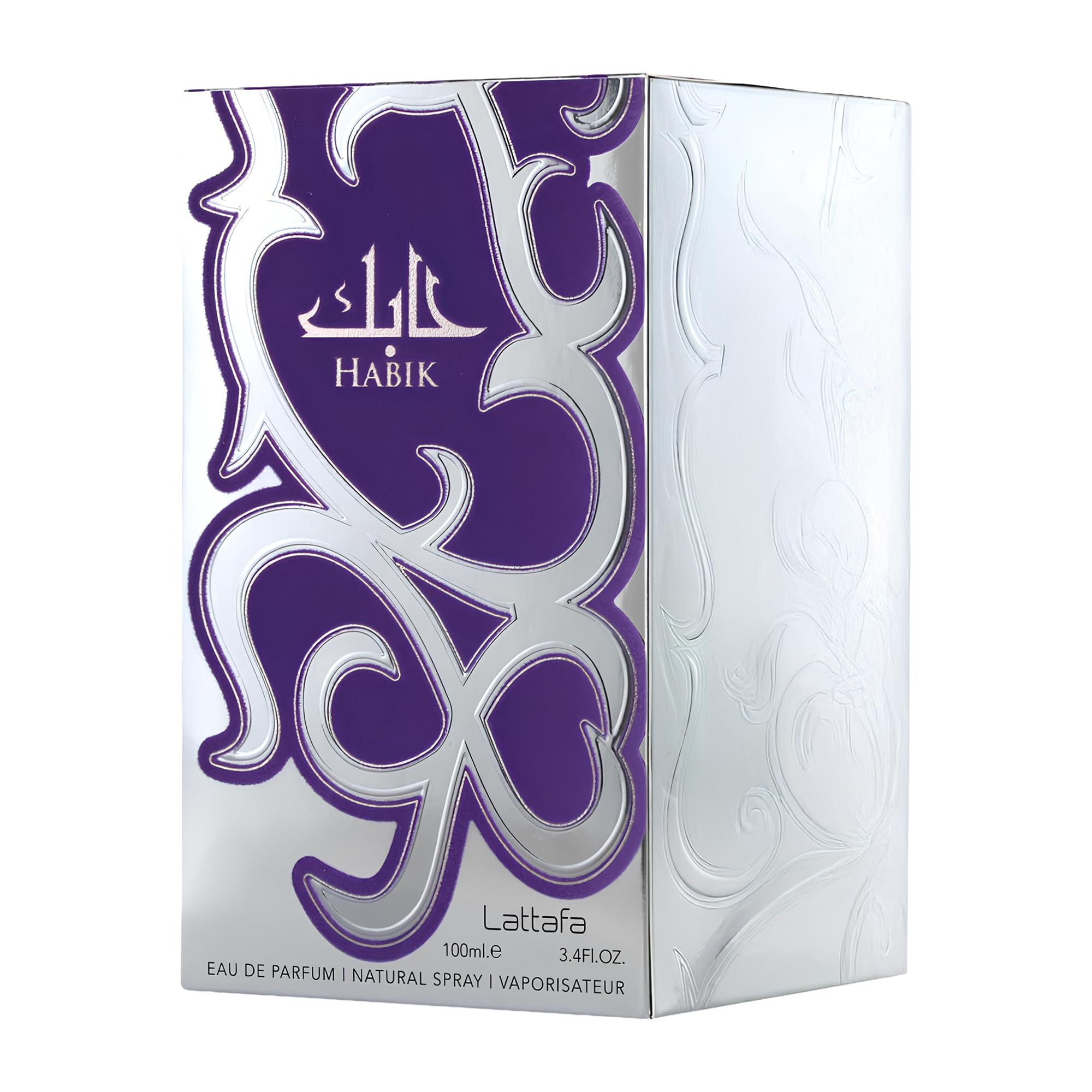 Lattafa Habik base notes of sandalwood and patchouli offer warm, lasting depth