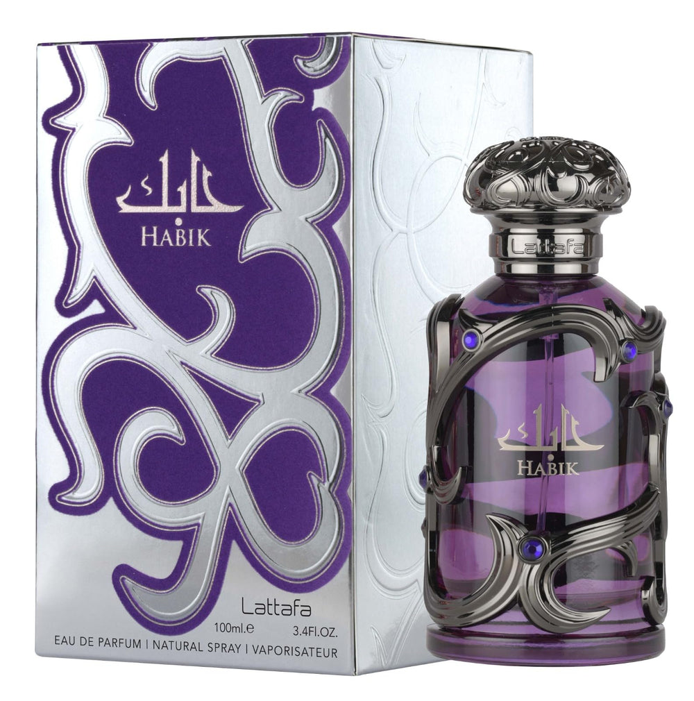 Lattafa Habik heart notes of sage and lavender balance spice with calm sophistication