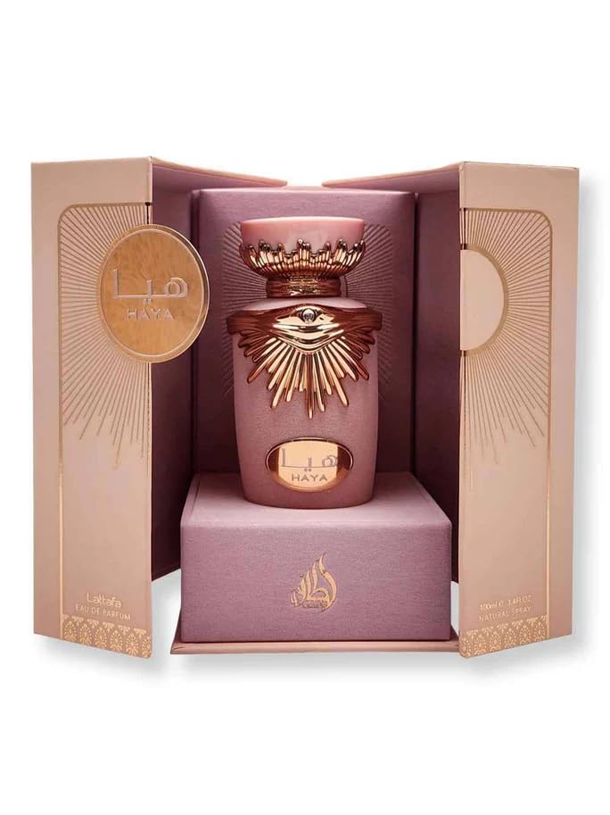 Lattafa Haya packaging styling for daytime wear and gifting presentation