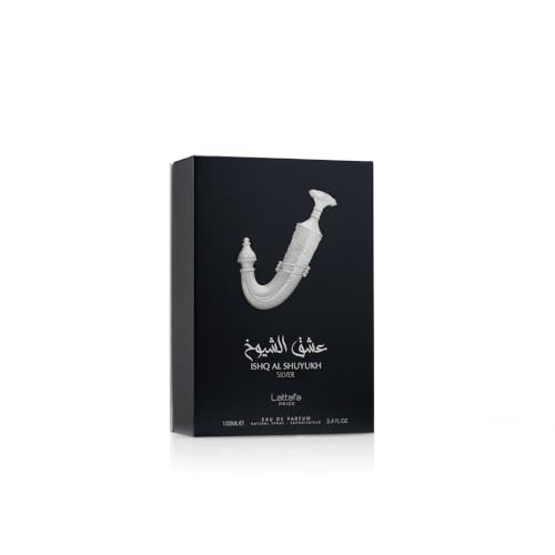 Lattafa Ishq Al Shuyukh Silver bottle for everyday wear