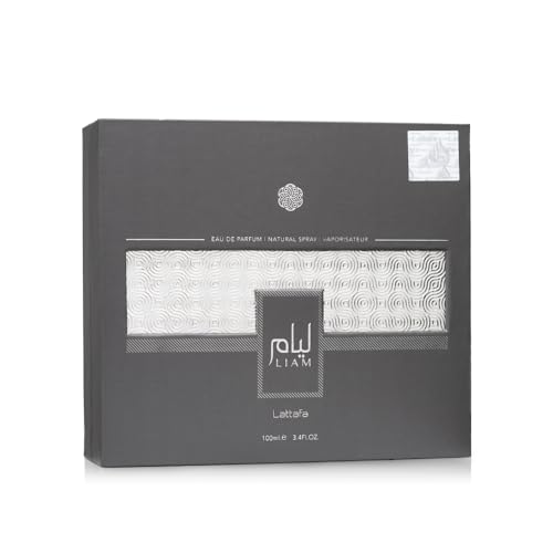 Lattafa Liam Grey spray on wrist, convenient for on-the-go fragrance refresh.