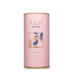 Lattafa Mayar base notes vanilla and musk, breathable warmth for evenings.