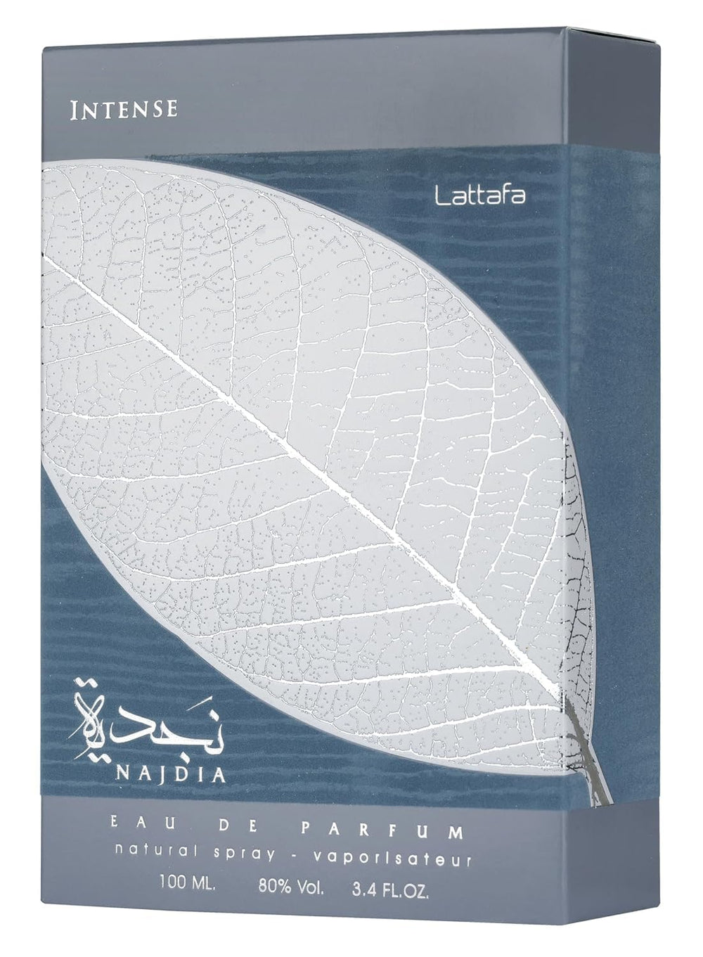 Lattafa Najdia Intense lifestyle shot suggests daytime wear with lasting impression.