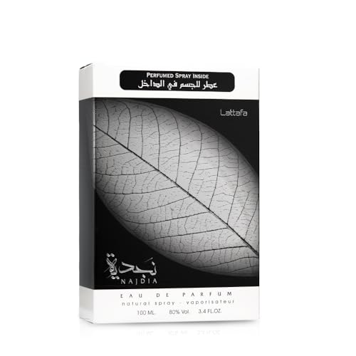 Lattafa Najdia set packaging demonstrates a gift-ready two-piece presentation