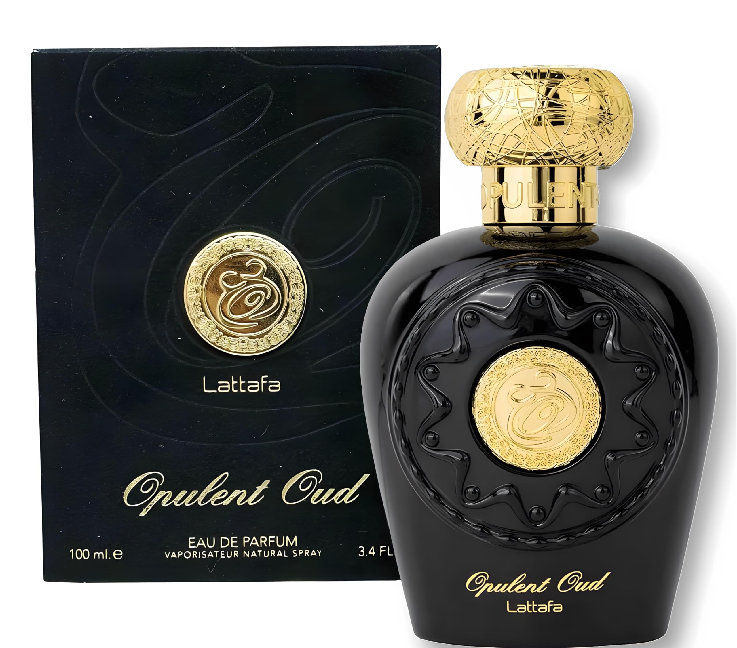 Lattafa Opulent Oud spray action suggests easy application for daily or special occasions