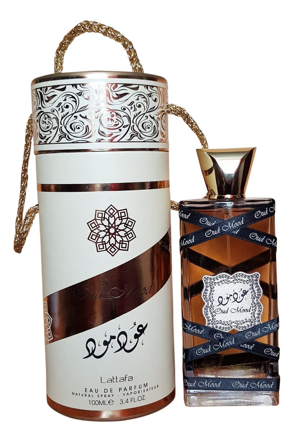 Lattafa Oud Mood amber-resins heart notes add rich depth