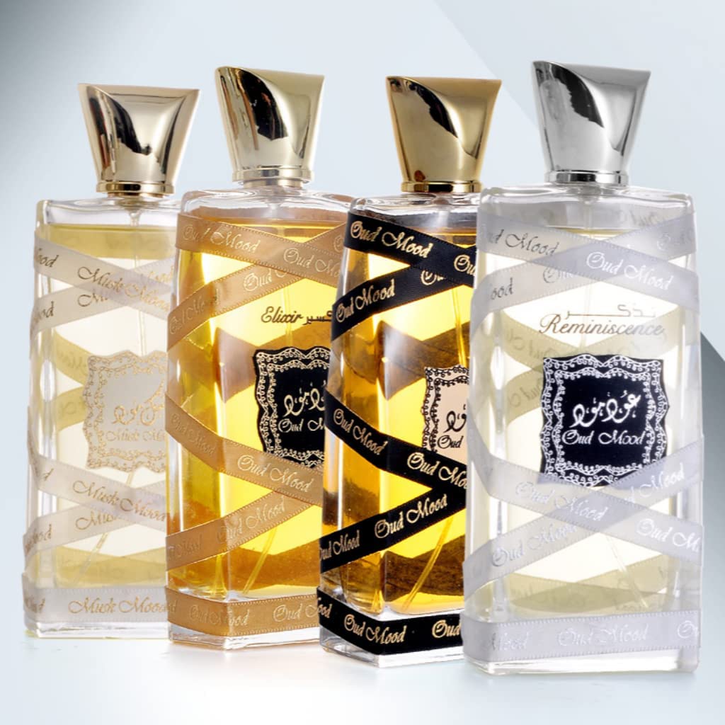 Lattafa Oud Mood sandalwood base notes deliver creamy woodiness