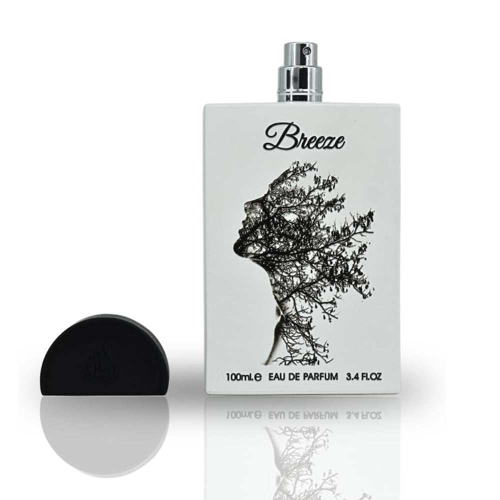 Lattafa Pride Breeze atomizer demonstrates portable fragrance ideal for on-the-go refresh