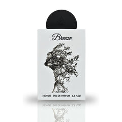 Lattafa Pride Breeze front view emphasizes sleek profile for confident, all-season fragrance