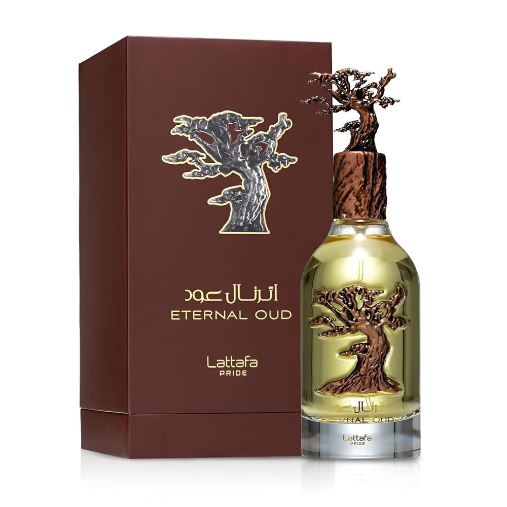 Lattafa Pride Eternal Oud packaging box, premium gifting presentation