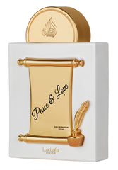 Lattafa Pride Peace & Love bottle front view, ideal for everyday wear.