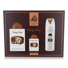 Lattafa Pride Vintage Radio gift box with bottle for premium gifting appeal
