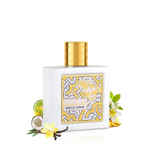 Lattafa Qaed Al Fursan Unlimited detailed label signaling premium unisex fragrance gifting appeal