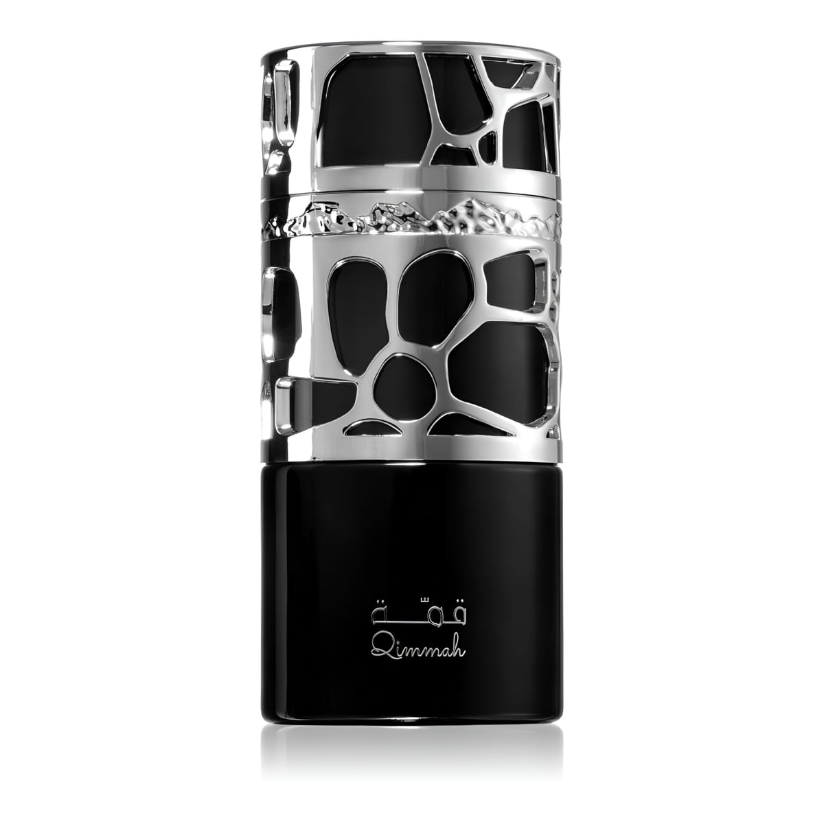 Lattafa Qimmah bottle front view for confident everyday wear