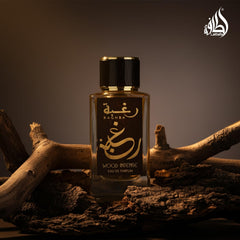 Lattafa Raghba Wood Intense oud and sugar heart signals lasting impression