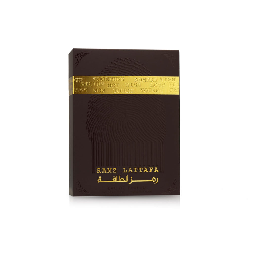 Lattafa Ramz Gold amber musk base delivering warmth for evenings.
