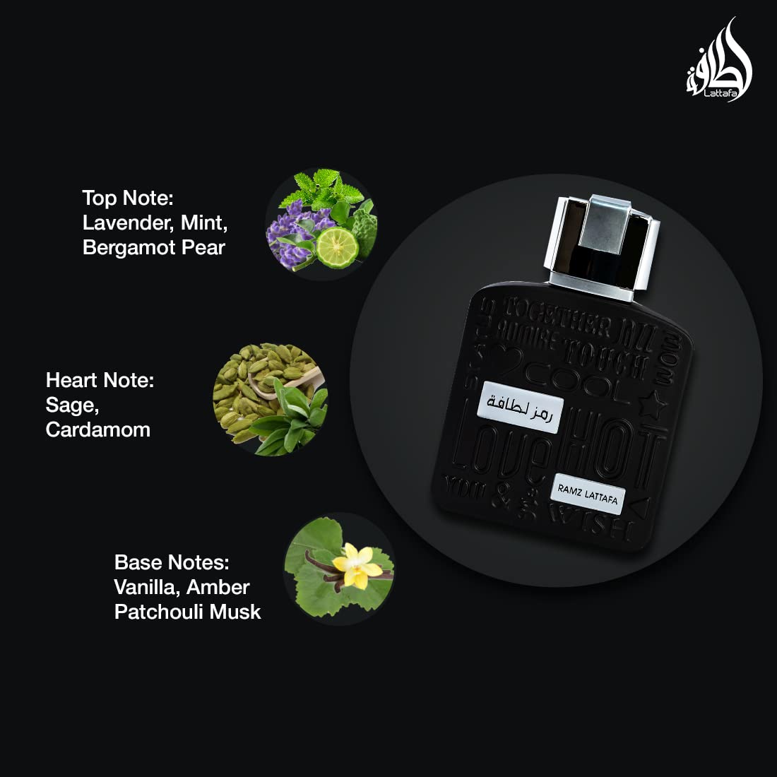 Lattafa Ramz Silver scent-wisp evokes warm notes projecting presence in social settings.