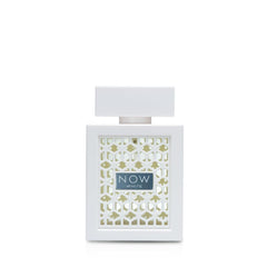 Lattafa Rave Now White bottle front view for versatile daily wear