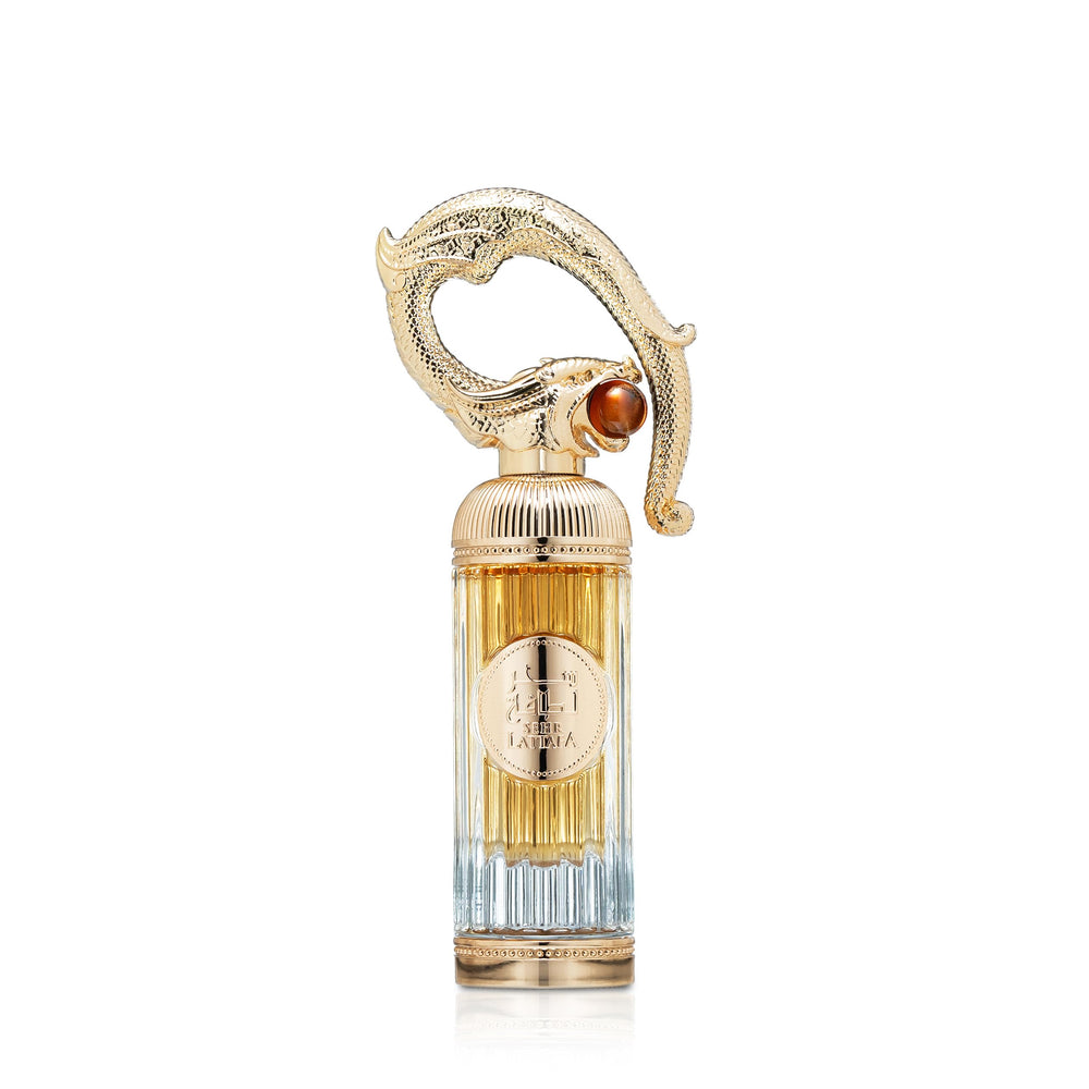 Lattafa Sehr bottle showcases a versatile unisex fragrance for daily wear.