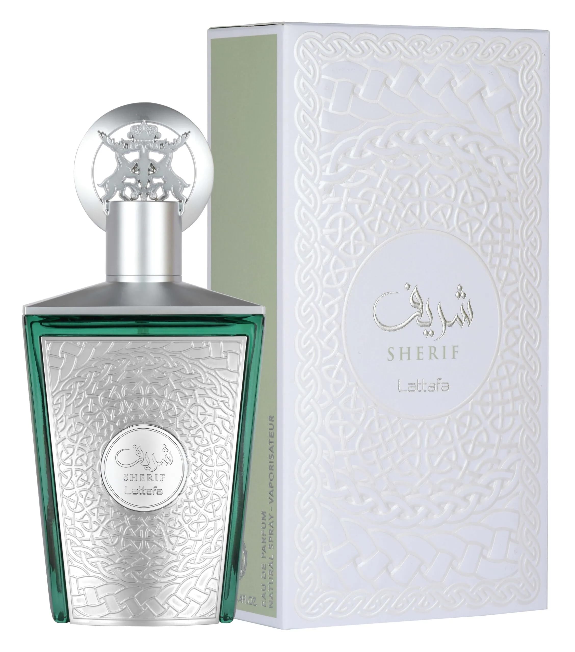 Lattafa Sherif heart notes highlight cashmeran and cedarwood for refined depth.
