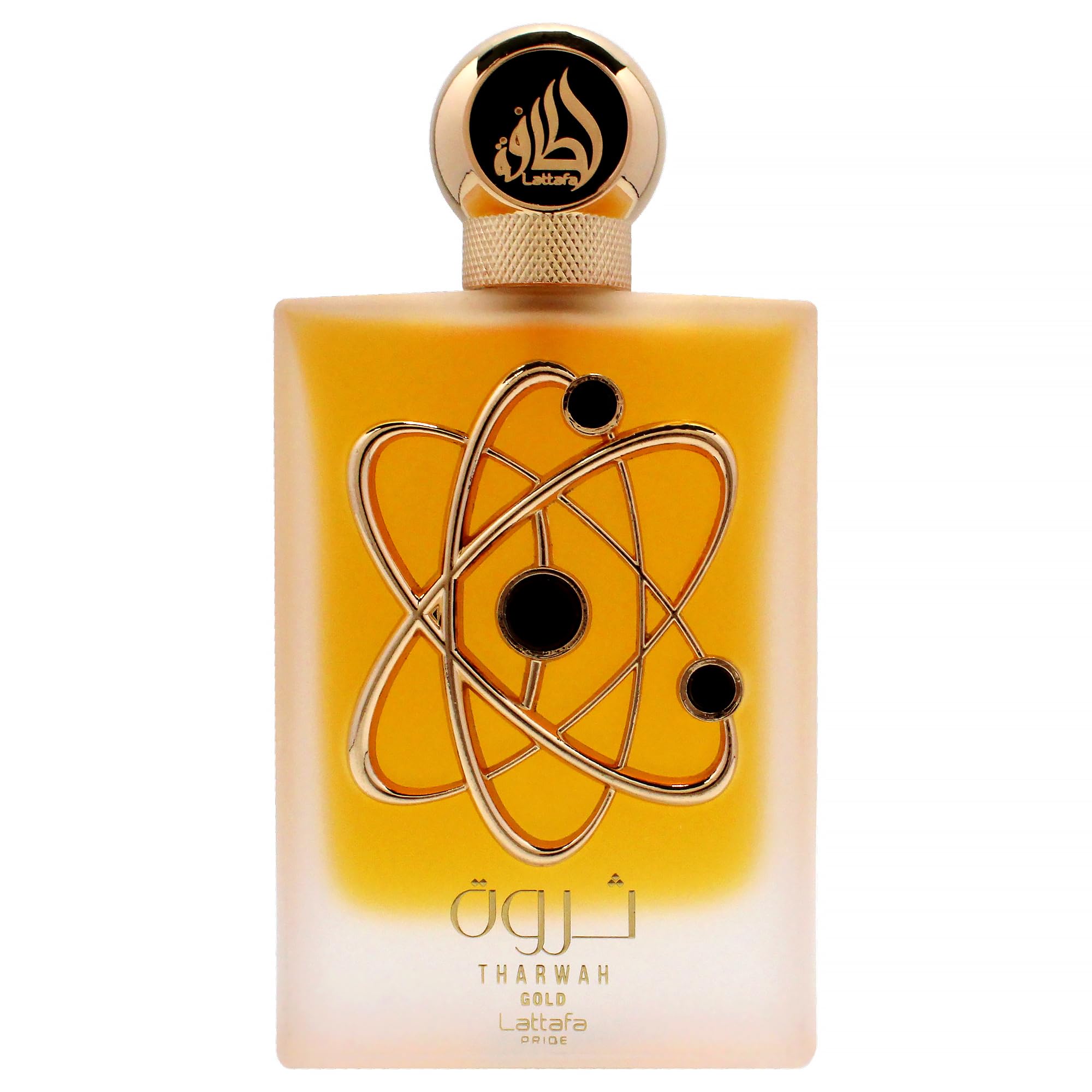 Lattafa Tharwah Gold bottle top-notes preview lavender and bergamot for a fresh opening