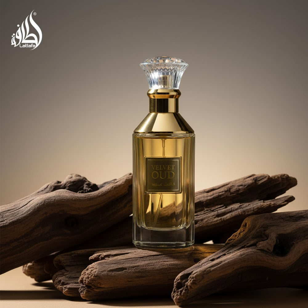 Lattafa Velvet Oud unisex appeal captured with versatile wearability image.