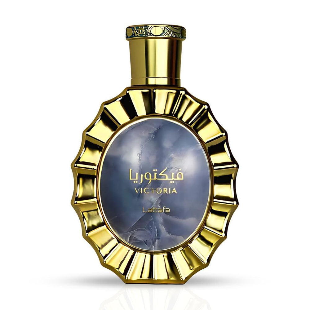 Lattafa Victoria for Women bottle front with sleek design for daily elegance