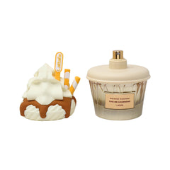 Lattafa Whipped Pleasure cream-note close-up, rich caramel and vanilla hints.