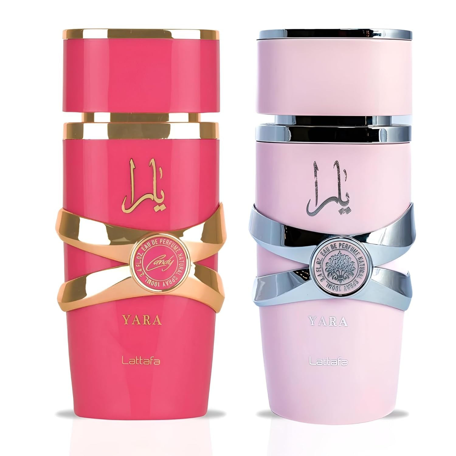 Lattafa Yara Candy EDP bottle highlighting fruity green mandarin and strawberry fizz for vibrant occasions