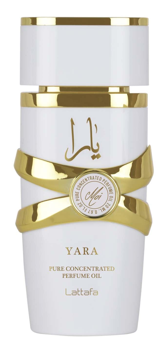 Lattafa Yara Moi opening notes with pear and pink pepper for fresh daytime wear