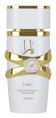 Lattafa Yara Moi opening notes with pear and pink pepper for fresh daytime wear