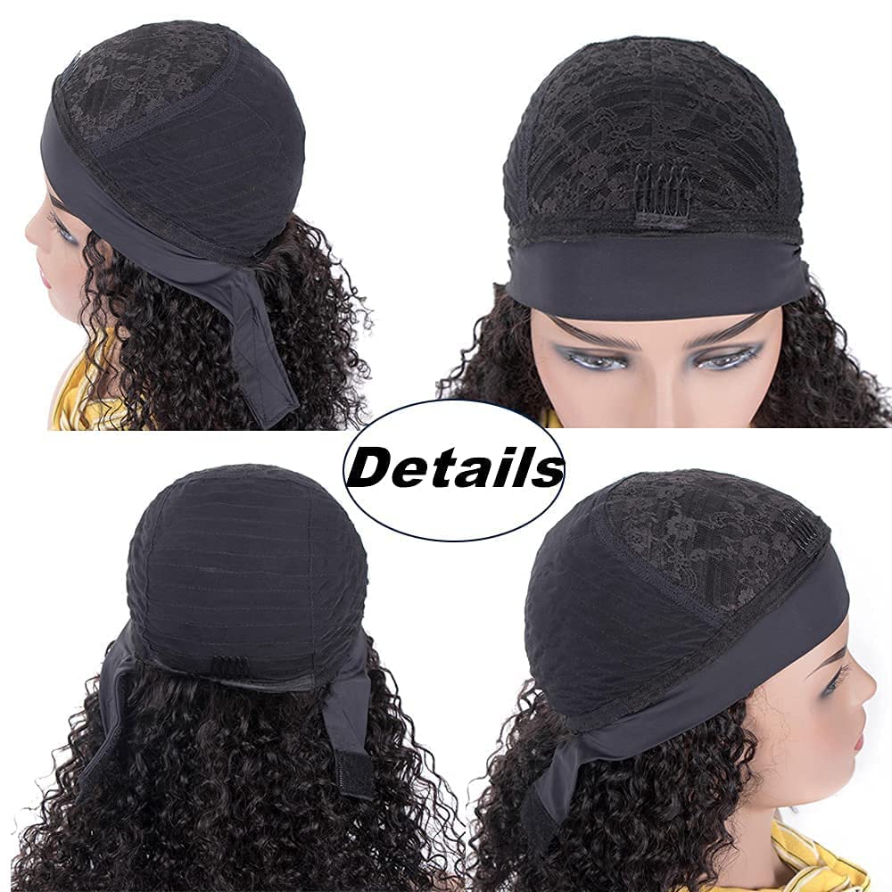 Lauberita headband wig with four combs for stable placement