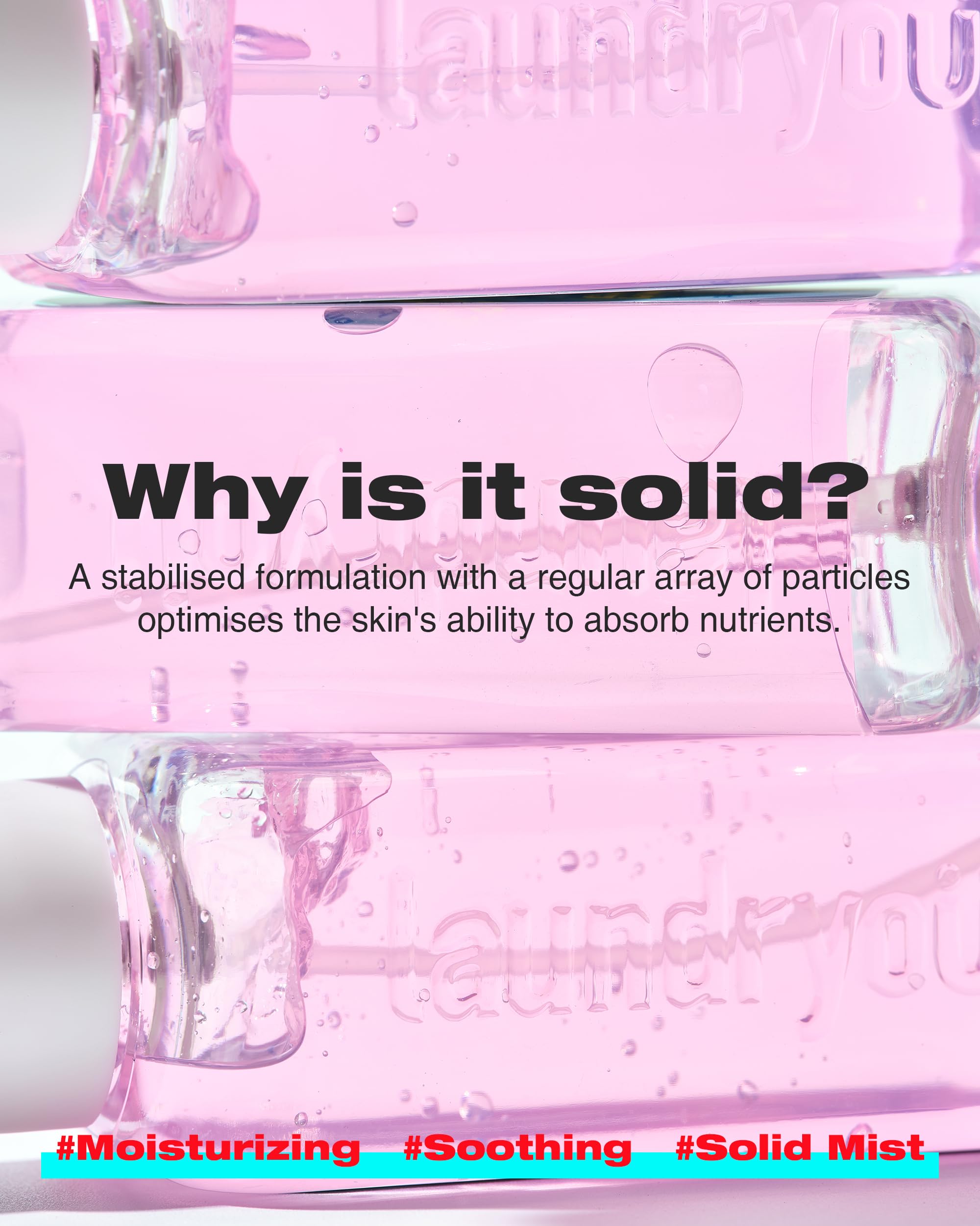 LAUNDRYOU Dermatologist-tested label close-up signals hypoallergenic daily-use suitability.