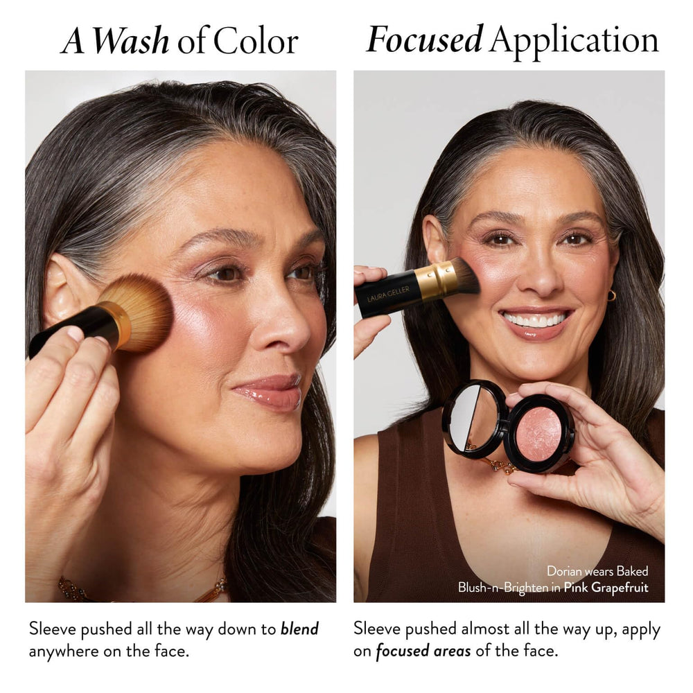 Laura Geller New York Pink Buttercream blush provides natural rosy flush