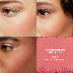 Laura Mercier Blush Color Infusion matte and shimmer finishes offer versatile radiance.
