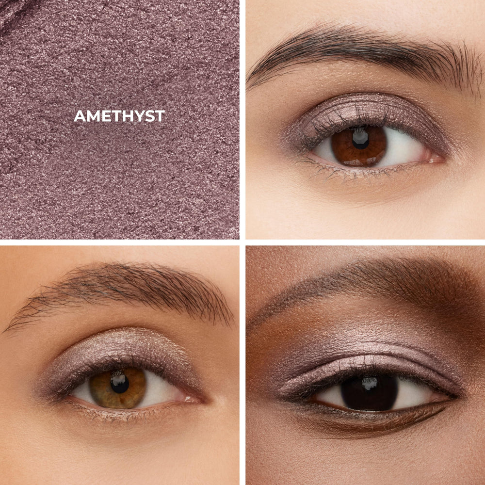 Laura Mercier Caviar Stick Amethyst direct-application demonstrates effortless swipe-on color.