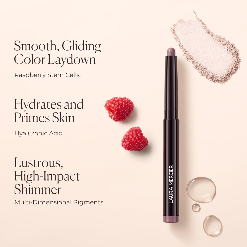 Laura Mercier Caviar Stick Amethyst waterproof formula promises crease-proof wear.