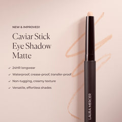 Laura Mercier Caviar Stick Cafe Noir 24hr wear concept highlights durable color.