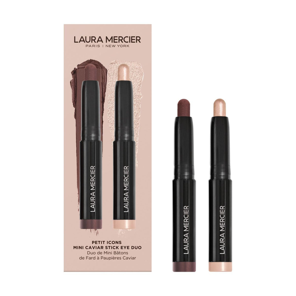 Laura Mercier Caviar Stick closeup shows creamy texture ready to blend