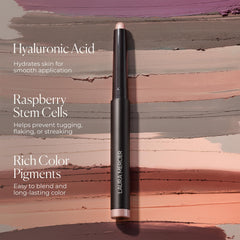 Laura Mercier Caviar Stick Hyaluronic Acid Hydration for hydrated lids.