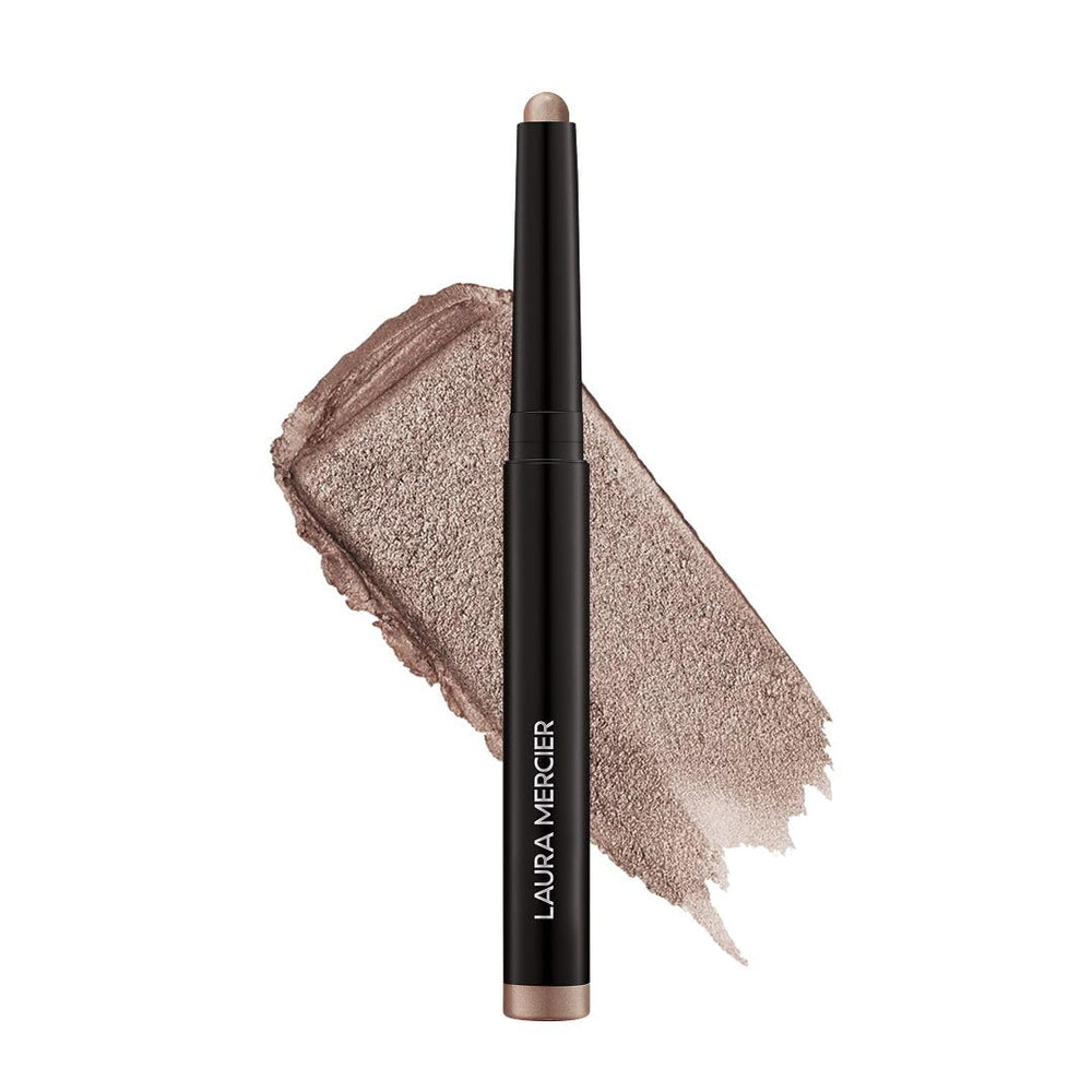 Laura Mercier Caviar Stick Moonlight swatch showcases shimmering cream color with long-lasting wear.